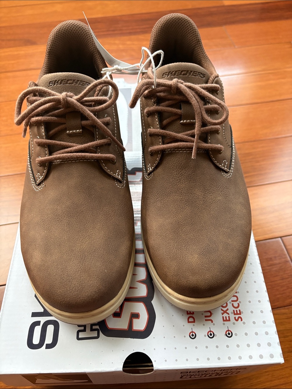 Skechers Men’s Brown Lace-Up Chukka Boots